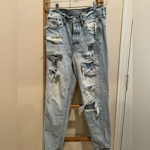 American Eagle Outfitters Mom Jeans Blue